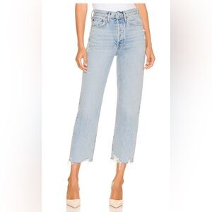 Agolde 90s Crop Jeans in Wash Nerve